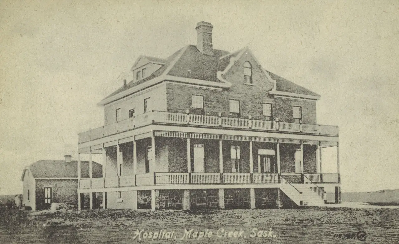 Hospital, Maple Creek, about 1910